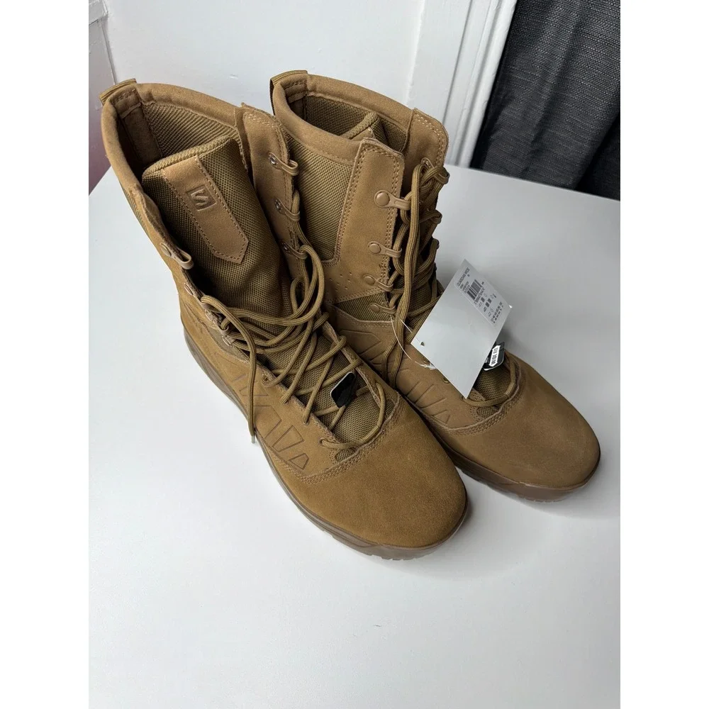 Salomon Guardian Wide Men 12.5 Tactical Boots Coyote Brown Contagrip L4058910038